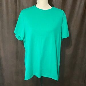 Just My Size Vibrant Green Short Sleeve Tee 1X